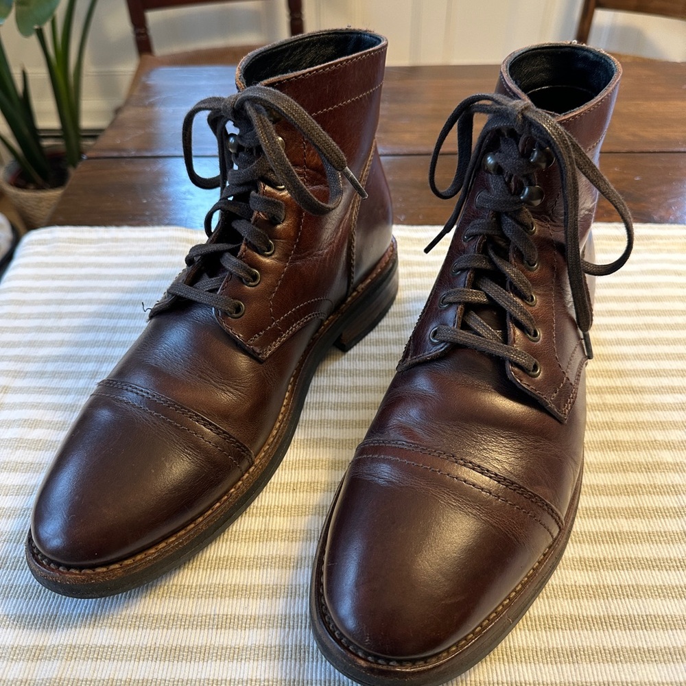Men's Brown Leather Boots Thursday Boot Company Captain Size 8.5